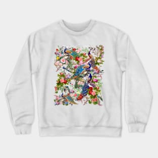 Peacocks & Peonies Crewneck Sweatshirt